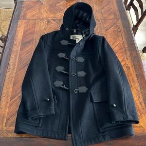 Burberry Wool Blend Duffle Coat in Black size 56 (XL)